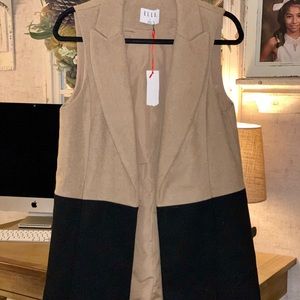 Elle sleeveless vest duster cardigans